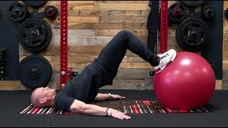 Stability Ball Glute Bridge