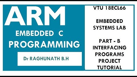Part B 18ECL66 Embedded Systems Lab: Project creation tutorial