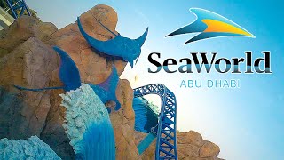 Manta & Eel Racer Roller Coasters Front Seat Pov Seaworld Abu Dhabi