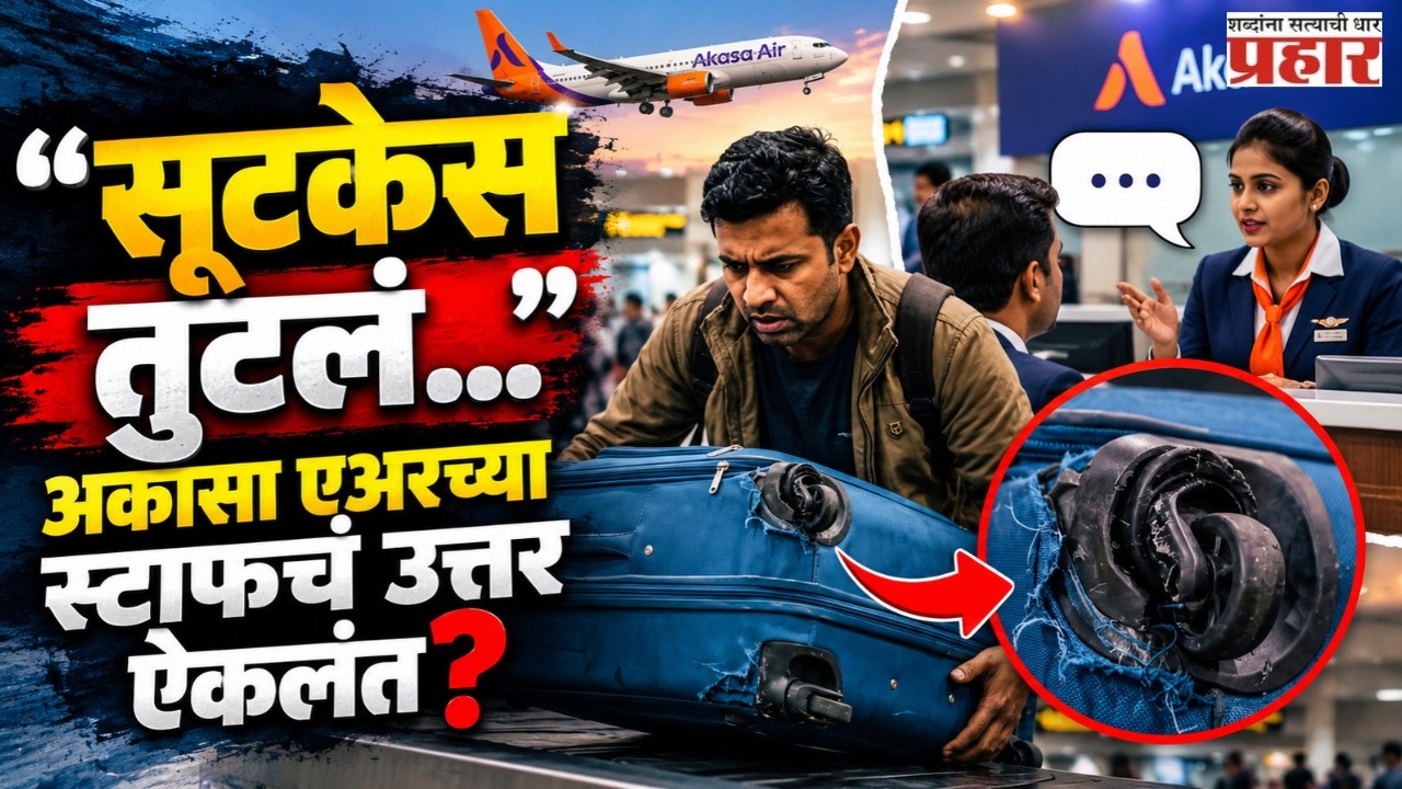 Akasa Air Passenger's Broken Bag Sparks Outrage! | मुंबई विमानतळावरच्या वायरल व्हिडिओ मागचं सत्य! |