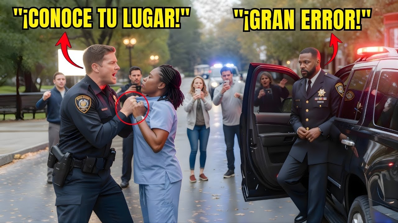 Policía corrupto acosó a una mujer negra en un control; su esposo, el jefe policial, iba en el auto.