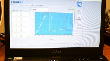 Cap Push on Force Test Data using MESURGauge https://www.checkline.com/product/MESURgauge