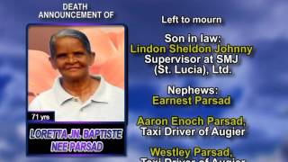Loretta Jn  Baptiste nee Parsad LONG 1