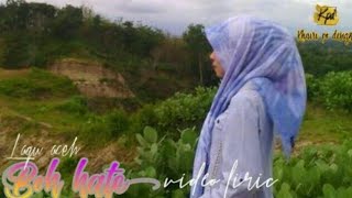 Lagu aceh Cut zuhra - Boh hate Cover full lirik