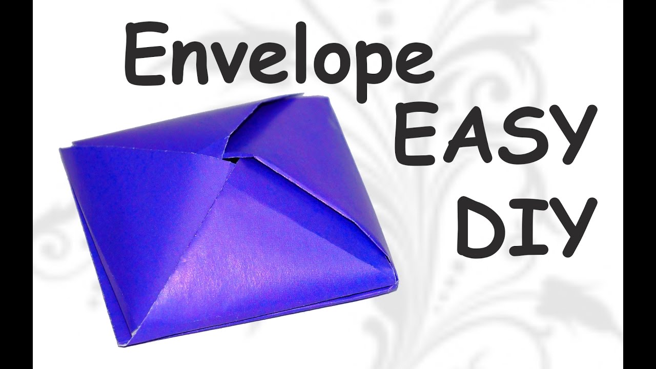 DIY crafts - how to make easy origami envelope tutorial / DIY beauty