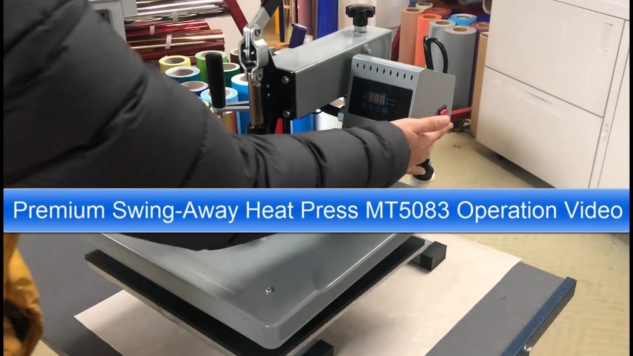 Premium SwingAway Heat Press MT5083 Operation video YouTube