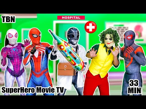El equipo de Spider-man busca un médico para revisar a JOKER (Acción divertida)