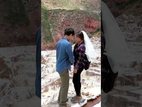 Korean Couple's Romantic Visit to Salineras in Peru  🇵🇪
