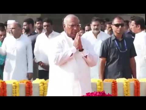 Congress President Shri kharge Ji paid floral tributes to Mahatma Gandhi ji on his birth anniversary