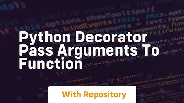 python decorator pass arguments to function