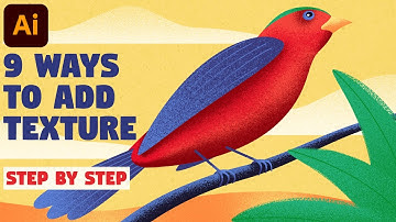 How to Add and Create TEXTURE | Illustrator Tutorial (9 WAYS)