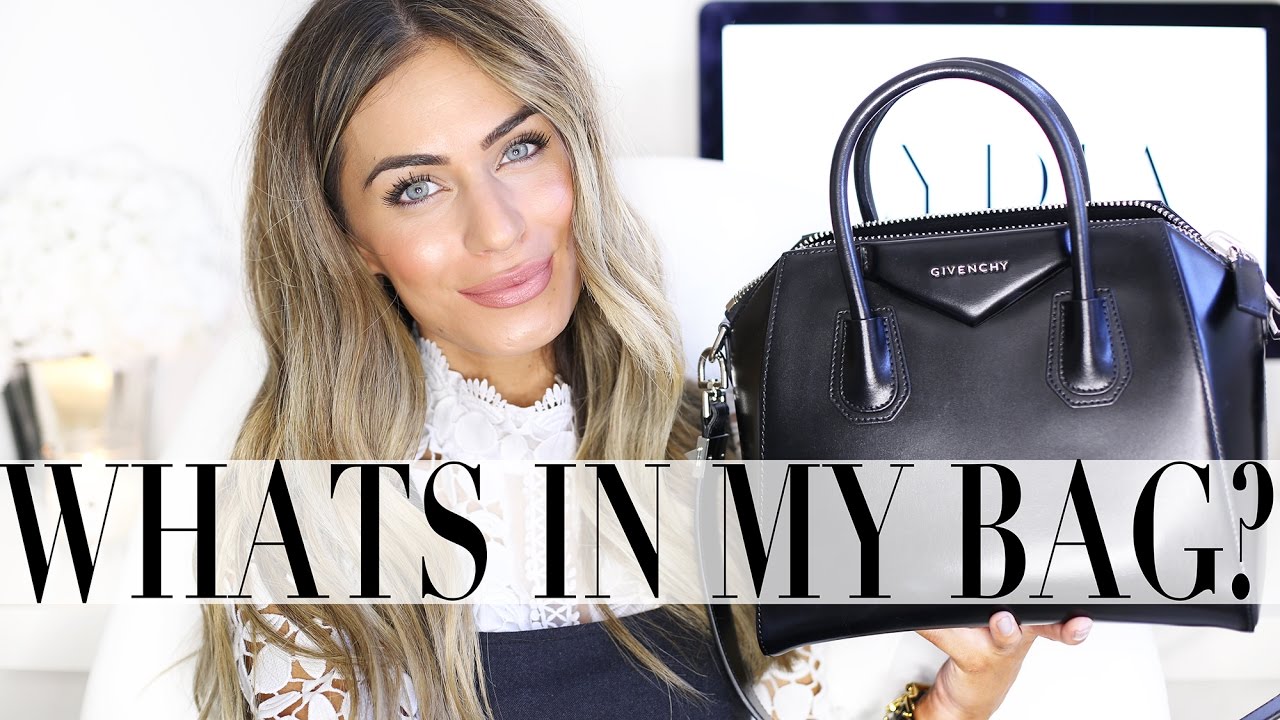 WHATS IN MY WORK BAG? + FULL REVIEW | GIVENCHY ANTIGONA | Lydia Elise ...