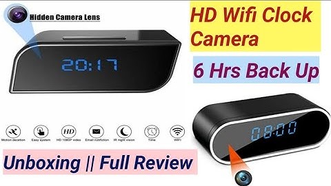 HD Wifi Spy Camera Alarm Clock 1080p Unboxing & Setup with Homeeye Android Application.