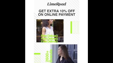 LimeRoad: Get 10% Extra Discount on Online Payment