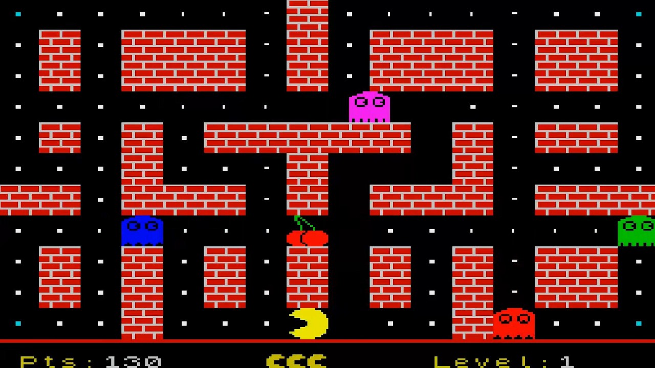 SINCLAIR ZX SPECTRUM Pac Jon PACJON PACMAN PAC MAN CLONE paczx2x2