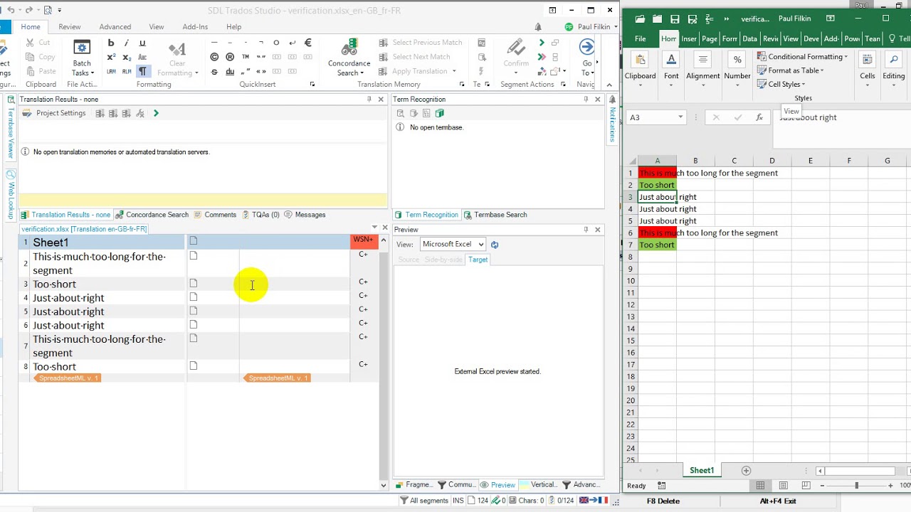 Excel QA Check in Studio - YouTube