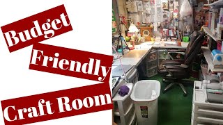 Budget Friendly Craft Room Tour 2022, Want a craft space, but can't afford one? Here's how!