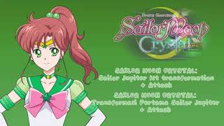 raresailor Moon Crystal Sailor Jupiter 1st Transformation  Attackindonesian Dub