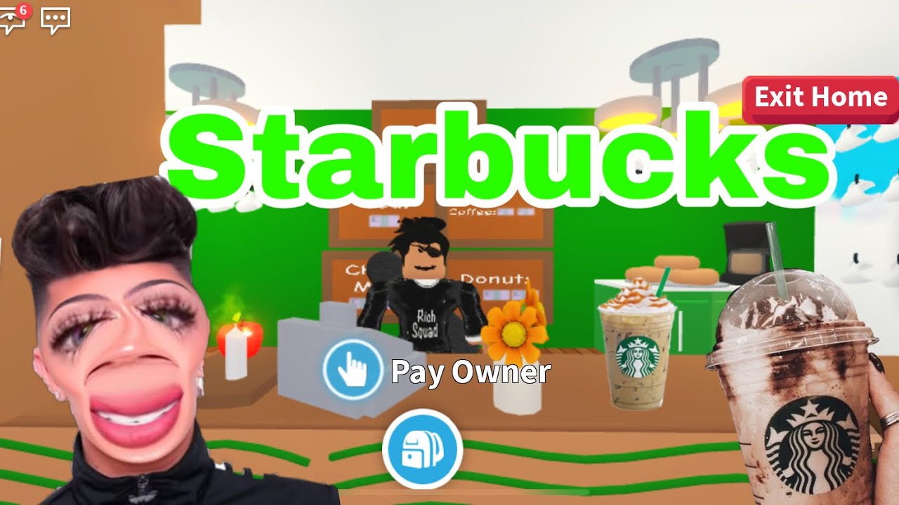 ☕️starbcuks Coffee Shop Tour☕️ Adopt Me Roblox Youtube