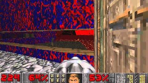 DOSBOX DOOM E3M6 둠 3-6 (General MIidi)