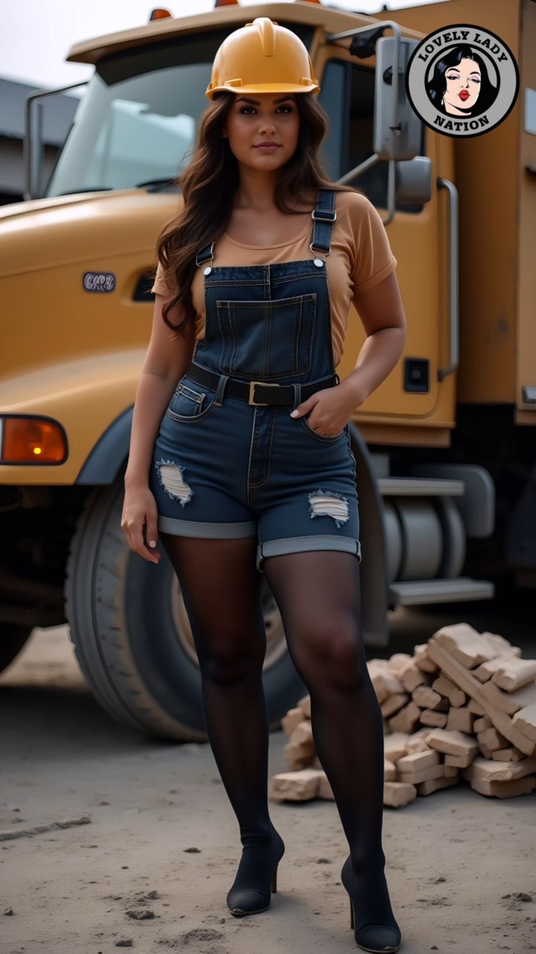 female construction workers look best in pantyhose Vol.2 -  #pantyhose #ai #aiart