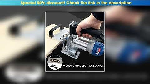 New Arrival Woodworking Slotting Locator Compact Router Trimming Machine 2 in 1 Invisible Fastener•