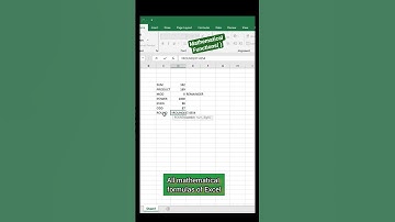 Excel shortcut Tricks|Mathematical functions ( ) in Excel #excel #viral #shorts