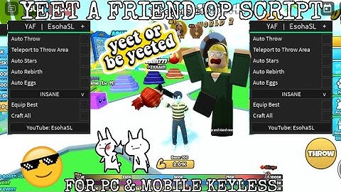 YEET A FRIEND SCRIPT LATEST | AUTO STARS | AUTO EGGS | AUTO REBIRTH | FOR PC & MOBILE (KEYLESS)