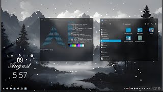 Customizing KDE Plasma 6 | Winter Serenity Desktop screenshot 5