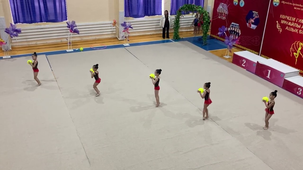 Художественный гимнастика мяч группавой