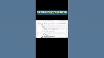check String palindrome or notin python  #python #shorts #pythoninterviewque #ytshorts