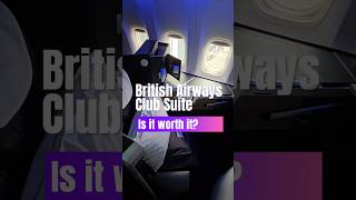 BA Club World Suite: comfy seat, great service, and shockingly good food. Mid-haul win! ✈️🍽️