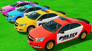 CRASHED GIANT POLICE CARS VS MASSIVE DESTRUCTION FS22 screenshot 4