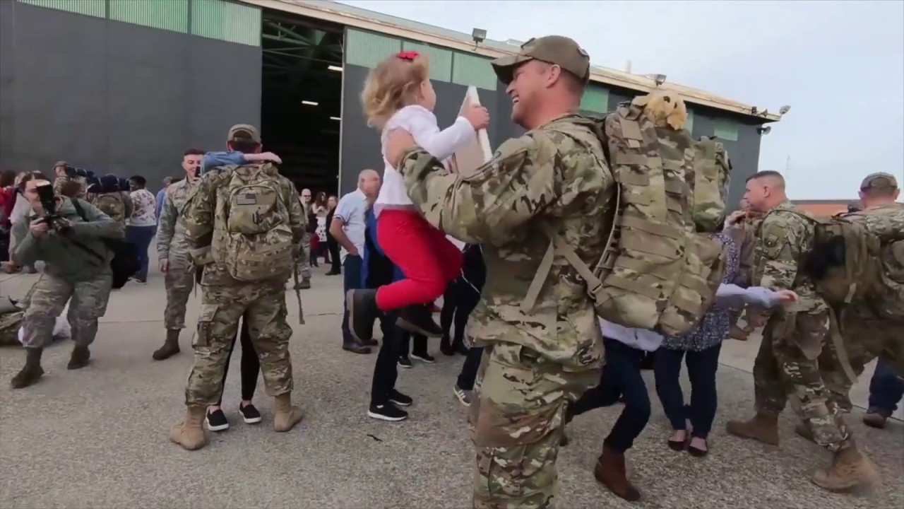 South Carolina National Guard Airmen return home from deployment - YouTube