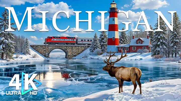 Winter in Michigan 4K | Snowy Forests, Frozen Lakes & Scenic Winter Trails