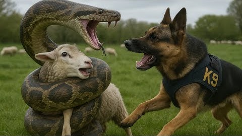 Brave K9 Battles Giant Python to Save the Sheep Herd | Dog Hero Rescue Story | Amazing Animal Rescue