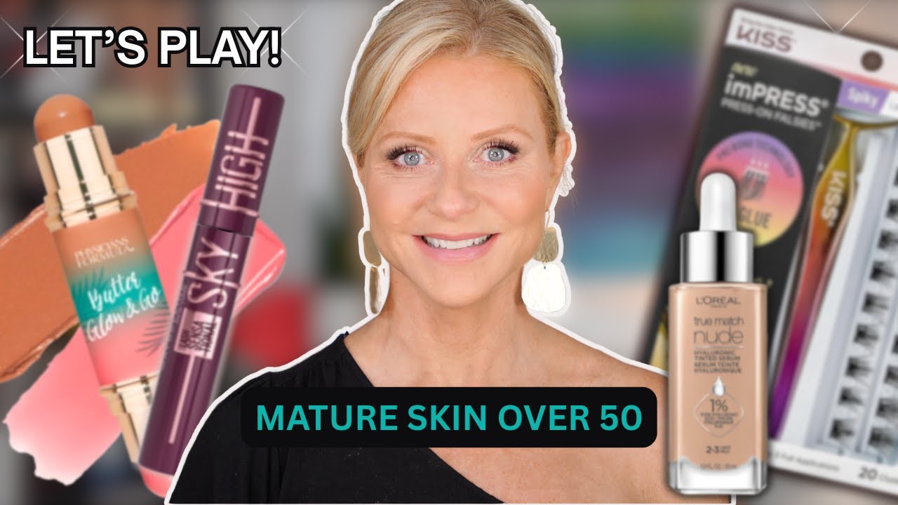 Fresh Summer Makeup for Mature Skin | Over 50 Tutorial with Drugstore & High-End Favorites
