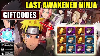Last Awakened Ninja & All 8 Codes Gameplay - Naruto Idle RPG Android Game screenshot 1