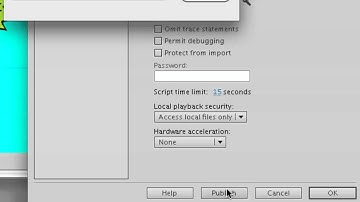Building a Flash Website - Part 6 Publishing the swf and html
