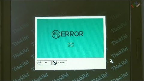 ThinkPad 380 series error codes 161 and 163