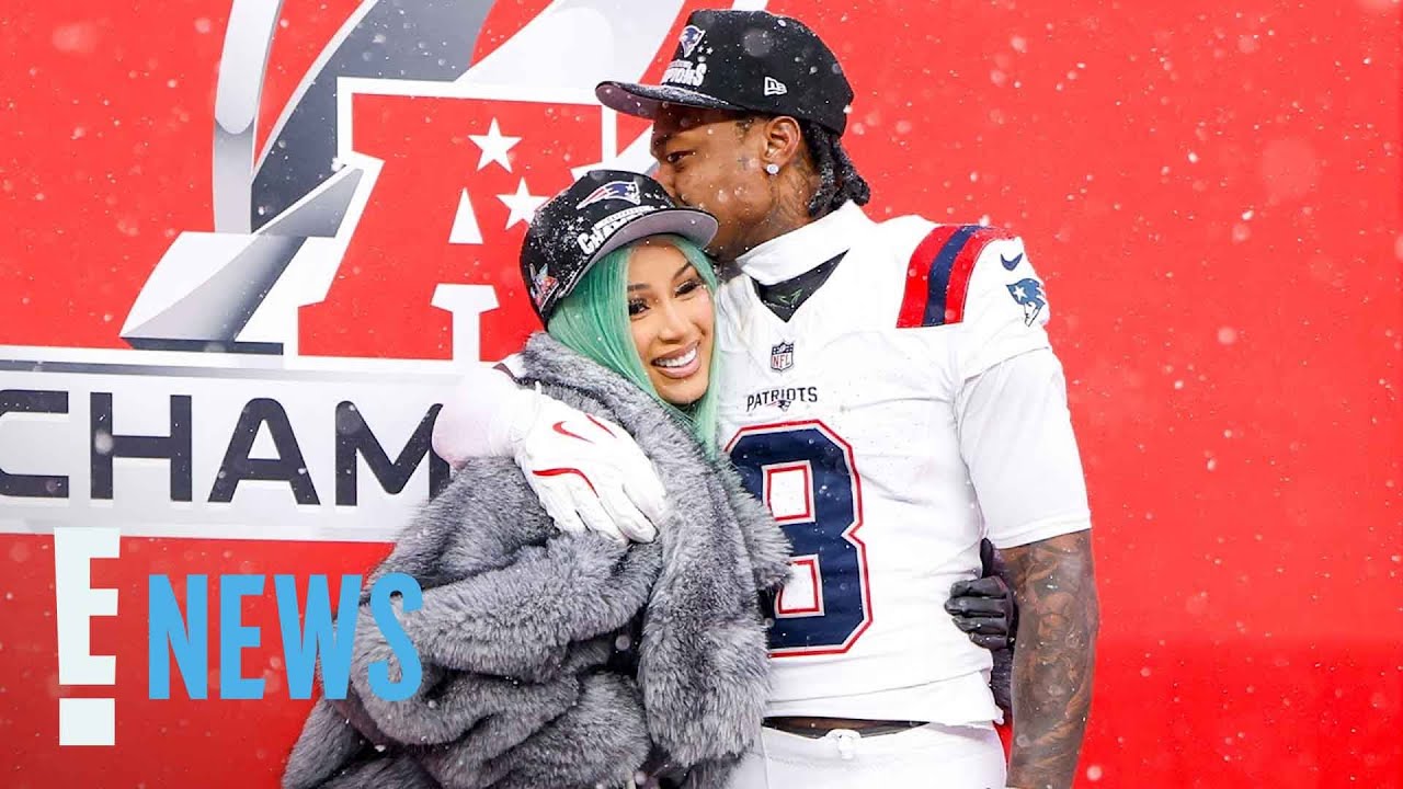 Cardi B, Stefon Diggs Share PDA Moment After Patriots Championship Win | E! News
