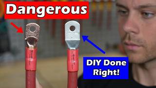 How to Crimp Heavy Cable Lugs For Offgrid Solar or Marine Electrical