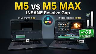 M5 vs M5 Pro vs M5 Max - DaVinci Resolve Comparison