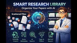 Smart Library Builder |Organize Research with AI |Fast, Searchable, Exportable (AIResearchScholar)