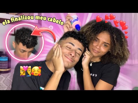 MY CRUSH STYLED MY HAIR! 😍 | Gustax ft Nubia Silva