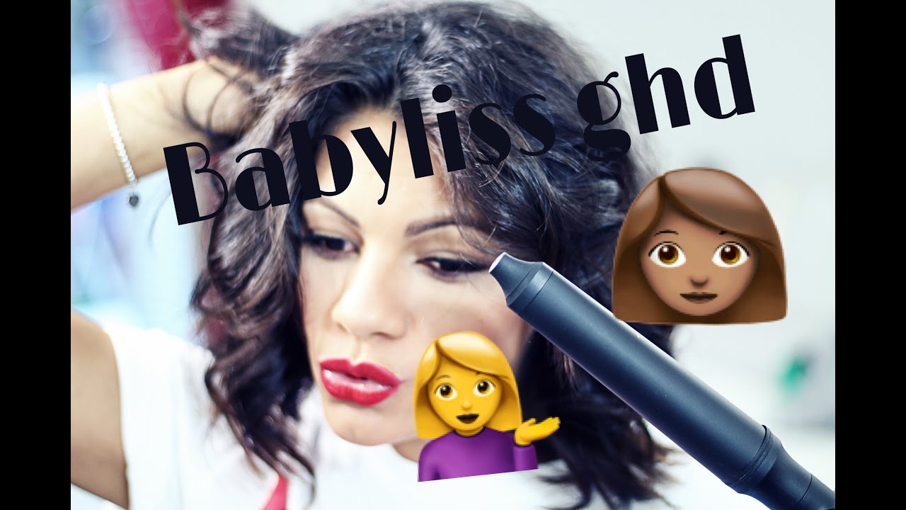GHD CREATIVE CURL WAND Short Hair Tutorial long Bob YouTube