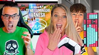 I'm trolling Pacheto by pretending to be a PRO in Fortnite.