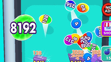 Bounce Merge 8192 Ball Created | Android iOS Mobile Game #games #bouncemerge #viralgames