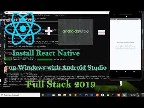How to install React Native on windows with Android Studio [Full Stack  2019] - YouTube