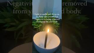 Remove Negativity from Your Life with a Simple Candle Ritual #ritual #negativity #shorts 🕯️❌🖤🔥